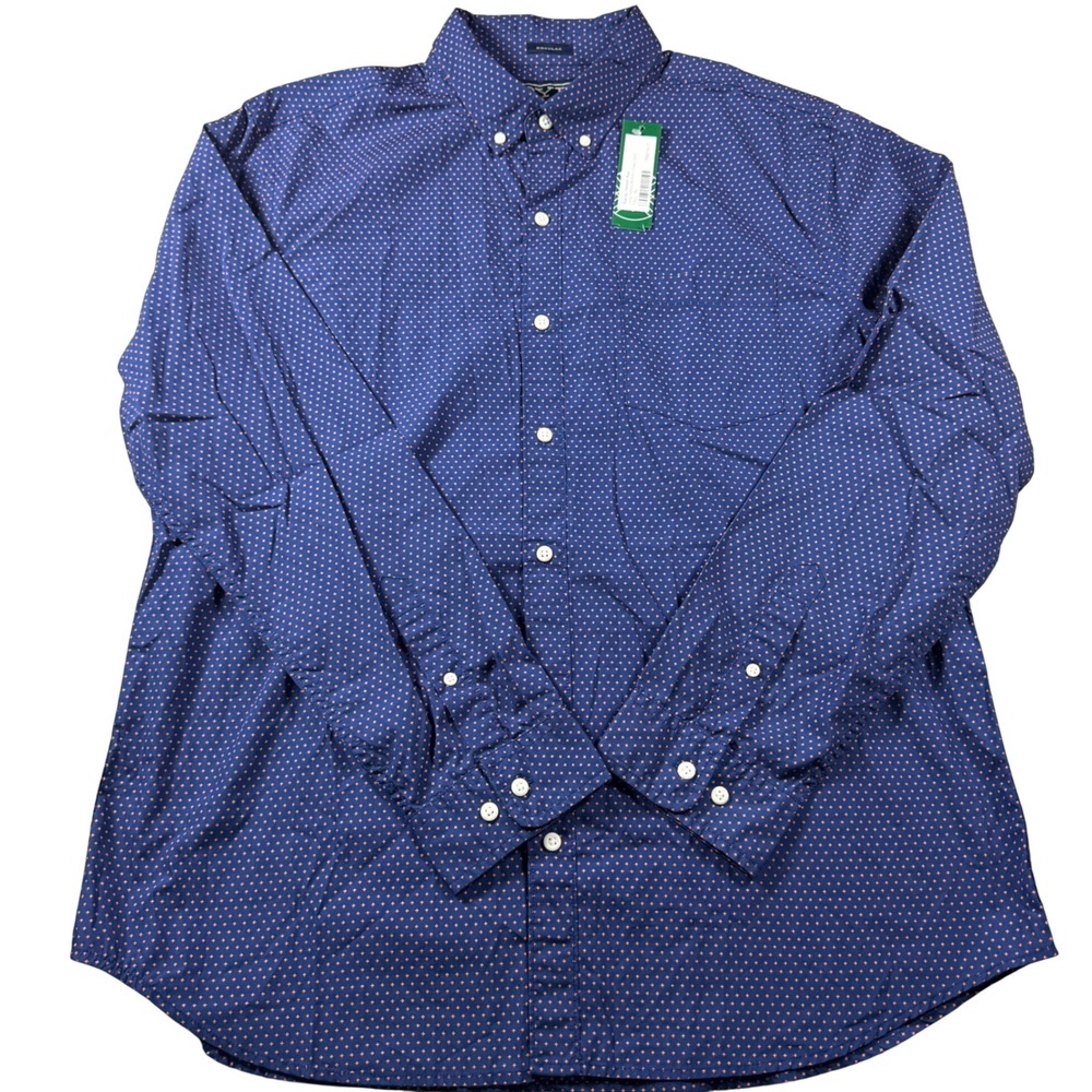 Rye by Hawker Rye Button Down Shirt Mens XL Navy NWT Micro Cross Long Sleeve